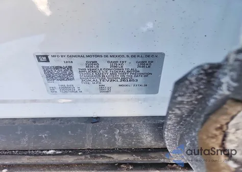 2019 GMC Terrain Sle z USA, uszkodzony, nr VIN 3GKALTEV2KL261853